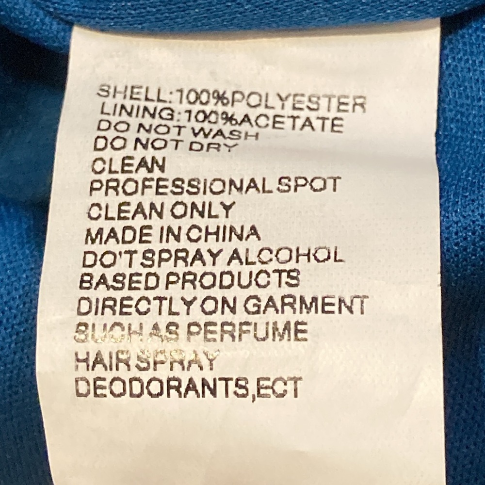 NWT Mac Duggal 20528 Ocean Blue One Shoulder Cape Sleeve Embellished Gown -Sz 12 - Picture 10 of 10